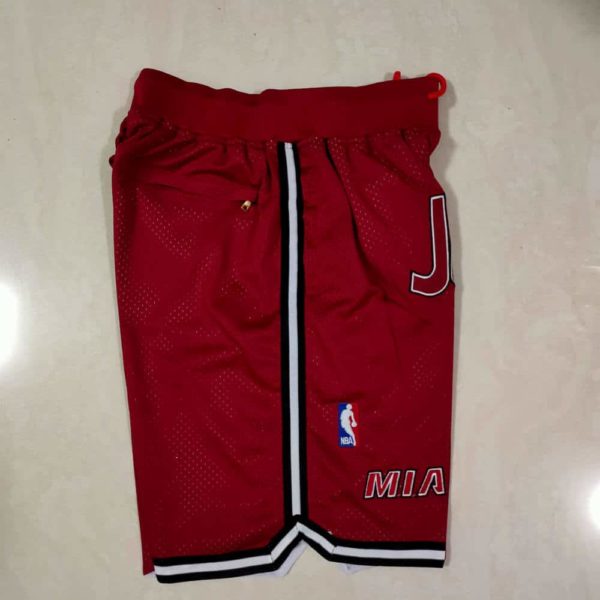 Miami Heat Retro Just Don Style Shorts side