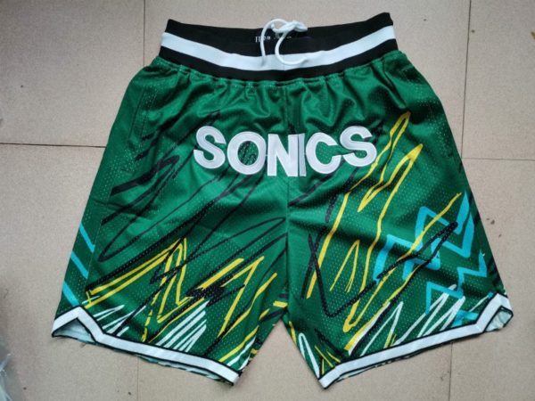 Seattle Supersonics Sublimated Green Shorts