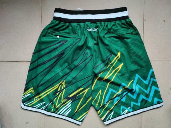 Seattle Supersonics Sublimated Green Shorts back