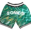Seattle Supersonics Sublimated Shorts (Green)