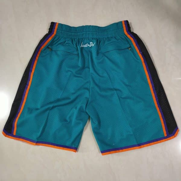 Los Angeles Lakers 1995 Rookie Green Basketball Shorts back