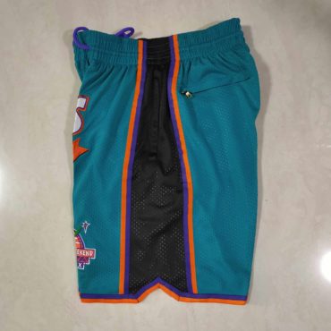 Los Angeles Lakers 1995 Rookie Green Basketball Shorts side