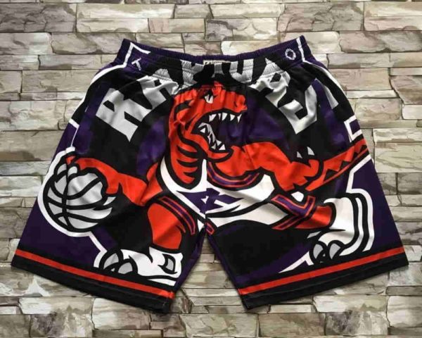 Toronto Raptors Big Face Shorts purple