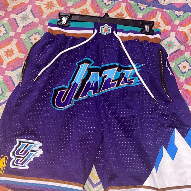 Utah Jazz 96-97 M&N Throwback Basketball Shorts photo review