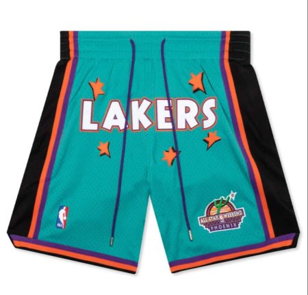 los angeles lakers 1995 just don nba rookie shorts