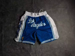 Los Angeles Lakers M&N 1996-1997 LOS ANGELES Royal Blue Basketball Shorts