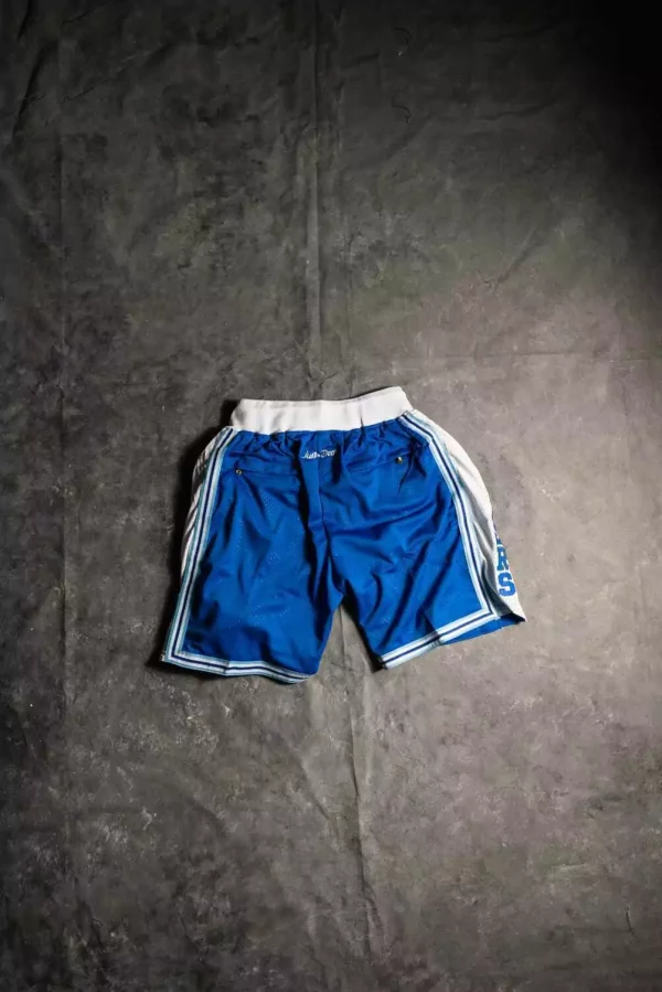 Los Angeles Lakers M&N 1996-1997 LOS ANGELES Royal Blue Basketball Shorts back