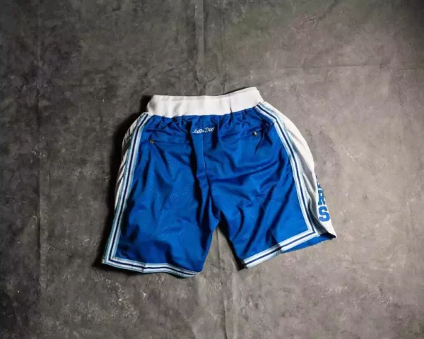 Los Angeles Lakers M&N 1996-1997 LOS ANGELES Royal Blue Basketball Shorts back