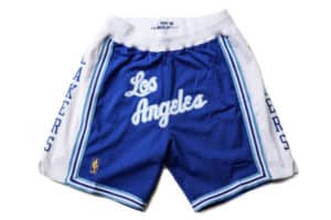Los Angeles Lakers M&N 1996-1997 LOS ANGELES Royal Blue Shorts
