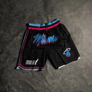 Miami Heat Black Vice City Shorts