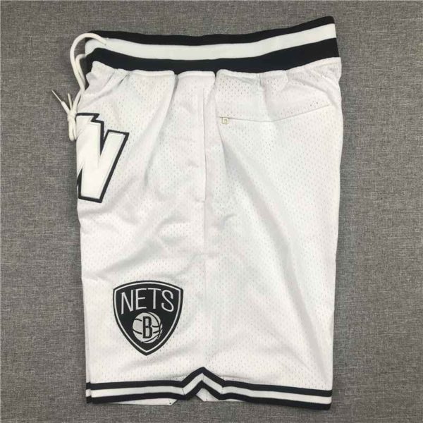 Brooklyn-Nets-White-Swingman-Throwback-Basketball-Shorts-side-2