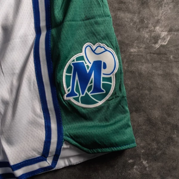 Dallas Mavericks 2022 White City Edition Shorts logo