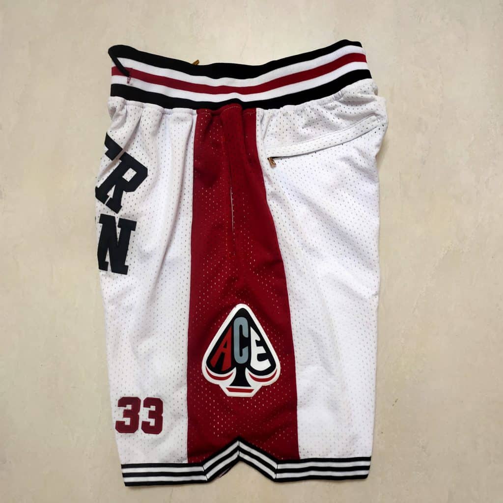 Kobe Bryant 33 Lower Merion White Basketball Shorts Justdonshorts