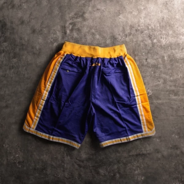 Los Angeles Lakers Shorts Purple back