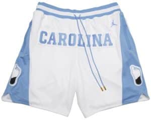 University of North Carolina White Shorts