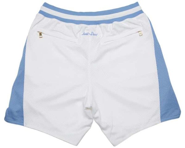 University of North Carolina White Shorts back