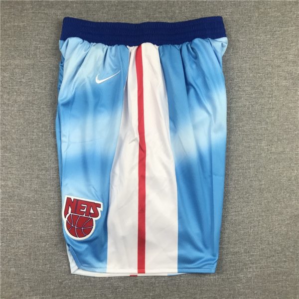 Brooklyn Nets Hardwood Classics Swingman Performance Blue Shorts - Image 3