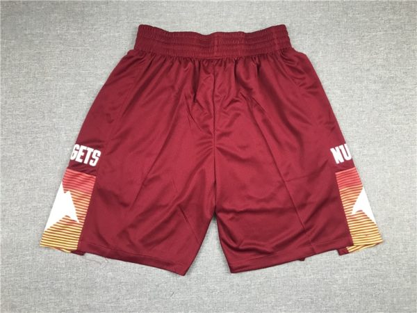 Denver Nuggets City Edition 2021 Swingman Red Shorts - Image 2