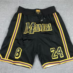 Kobe-Bryant-8-24-Los-Angeles-Lakers-MAMBA-Black-Shorts