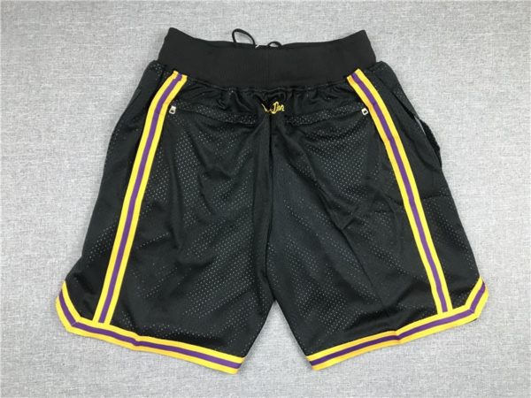 Kobe Bryant 8-24 Los Angeles Lakers MAMBA Black Shorts