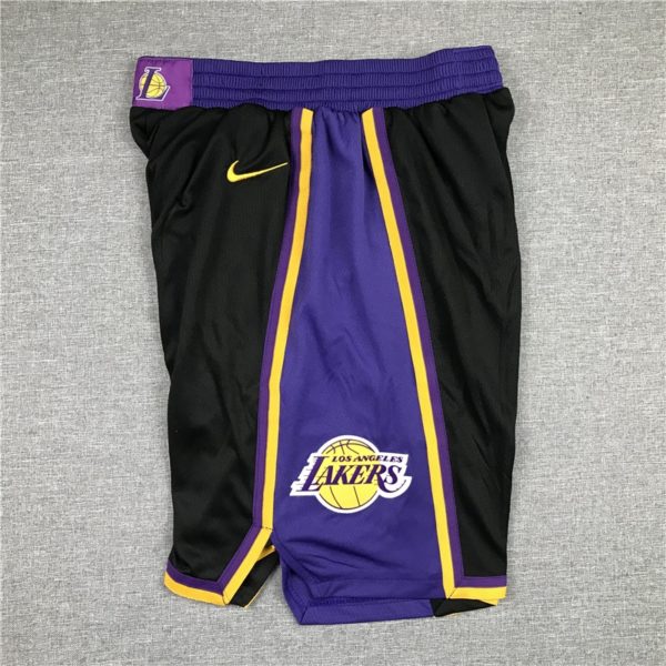 Los Angeles Lakers 2021 Earned Edition Black Shorts