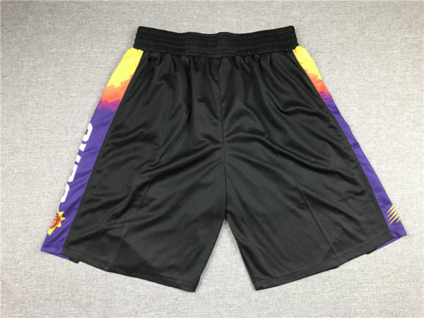 Men's Phoenix Suns Black 2021 City Edition Swingman Shorts - Image 3