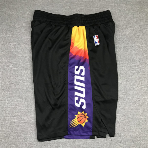 Men's Phoenix Suns Black 2021 City Edition Swingman Shorts - Image 5