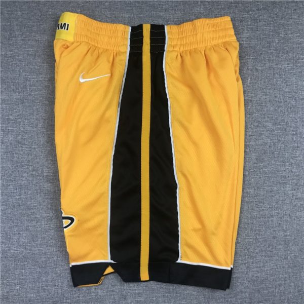 Miami Heat 2021 Yellow Earned Edition Shorts