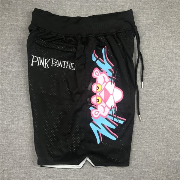 Miami Heat Pink Panther Vice Black Basketball Shorts