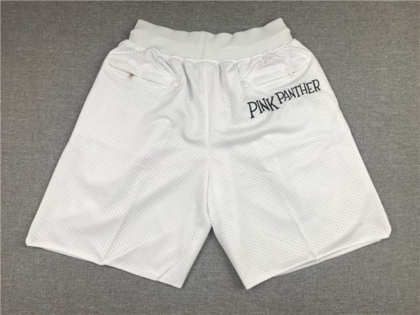 Miami Heat Pink Panther Vice White Basketball Shorts