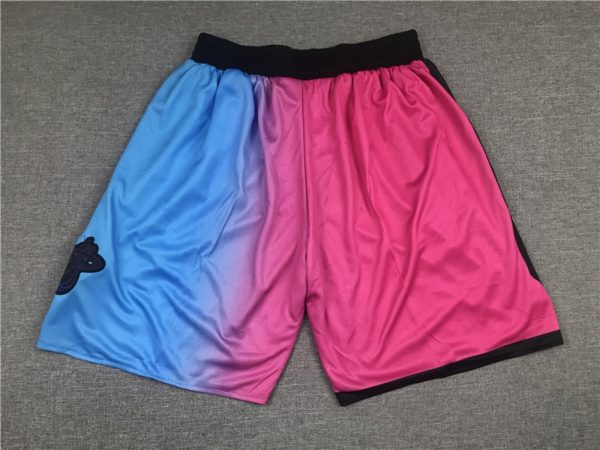 Miami Heat Pink Rainbow 2021 City Edition Swingman Shorts