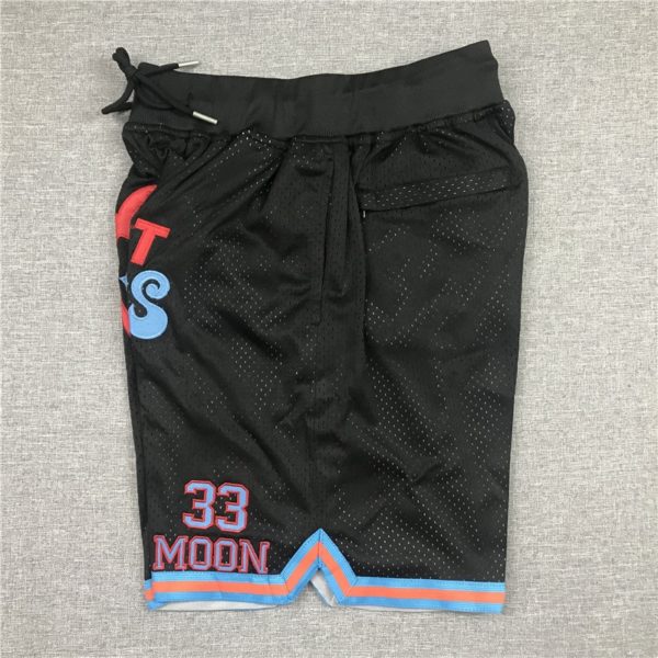 Jackie Moon #33 Movie Flint Tropics Basketball Black Shorts