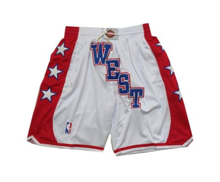 Men's White NBA All-Star West Basketball Shorts