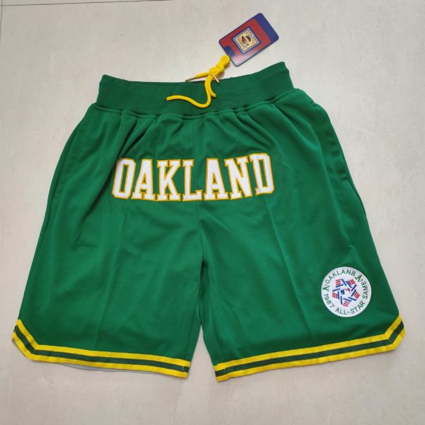 Oakland Athletics MLB Home Run Derby Green Shorts - Image 3