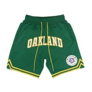 Oakland Athletics MLB Home Run Derby Green Shorts