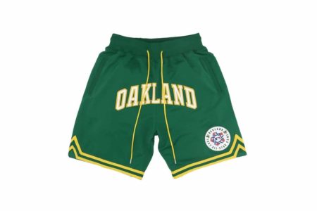 Oakland Athletics MLB Home Run Derby Green Shorts