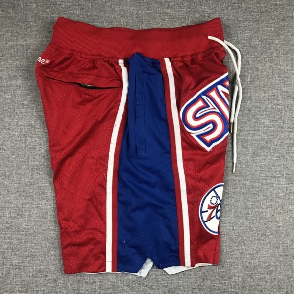 Philadelphia 76ers Basketball Red Shorts - Image 3