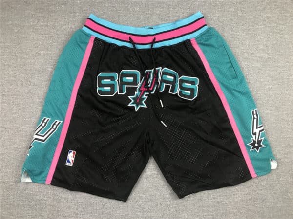 San-Antonio-Spurs-Green-Black-90s-Shorts
