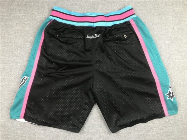 San Antonio Spurs Green Black 90s Shorts