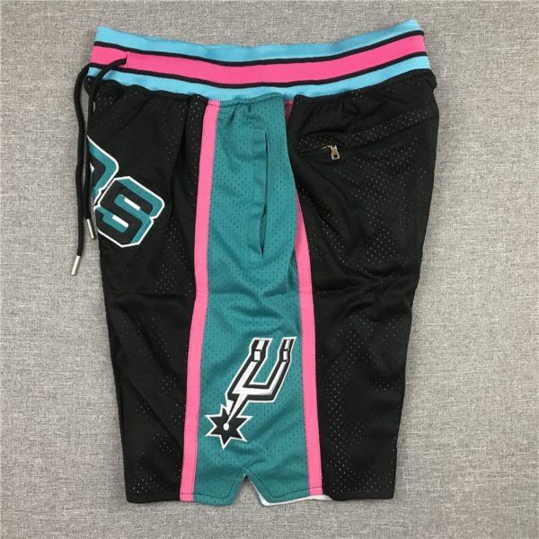 San Antonio Spurs Green Black 90s Shorts