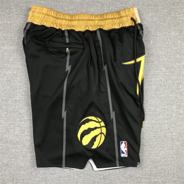 Toronto Raptors City Edition Black Shorts - Image 3