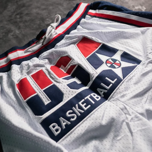 USA 1992 Dream Team Basketball Shorts White logo