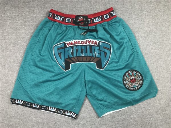 Vancouver Grizzlies 1995-96 90s Shorts Teal