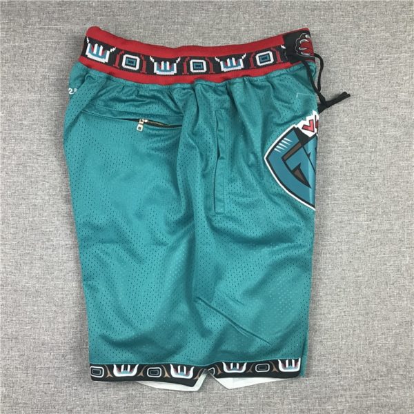 Vancouver Grizzlies 1995-96 90s Shorts Teal - Image 3