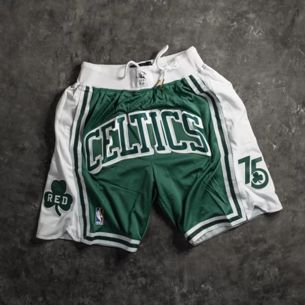 Boston Celtics 75th Anniversary Vintage Green Shorts