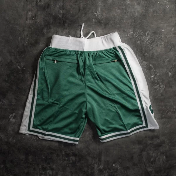 Boston Celtics 75th Anniversary Vintage Green Shorts back