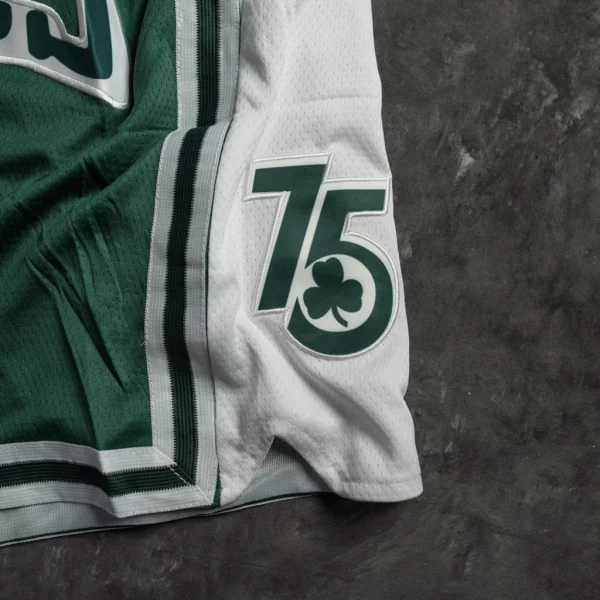 Boston Celtics 75th Anniversary Vintage Green Shorts side1