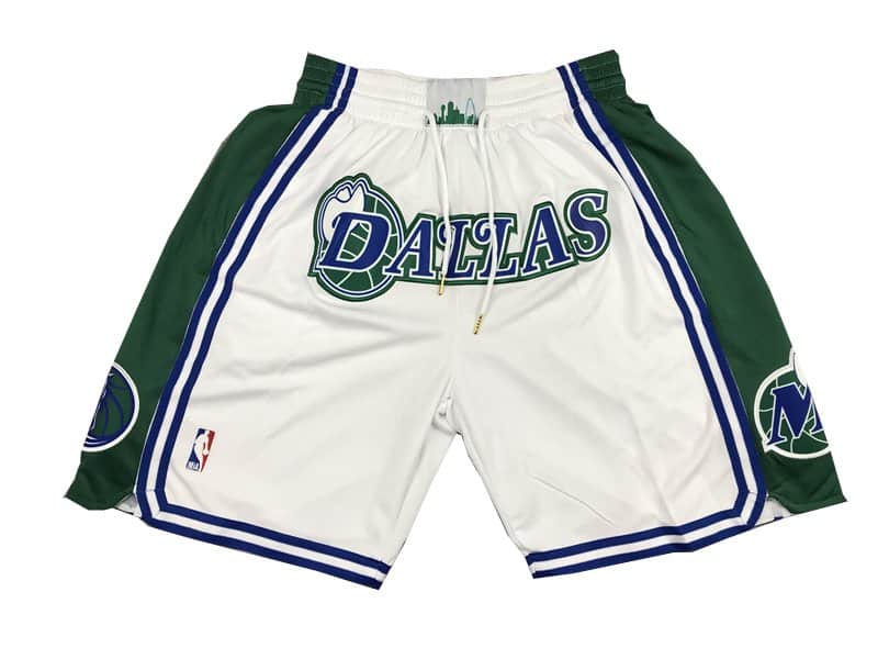 Dallas Mavericks 2022 White City Edition Shorts - Justdonshorts