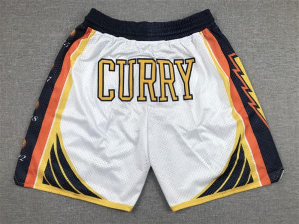 Golden State Warriors 30 Curry White Final Shorts