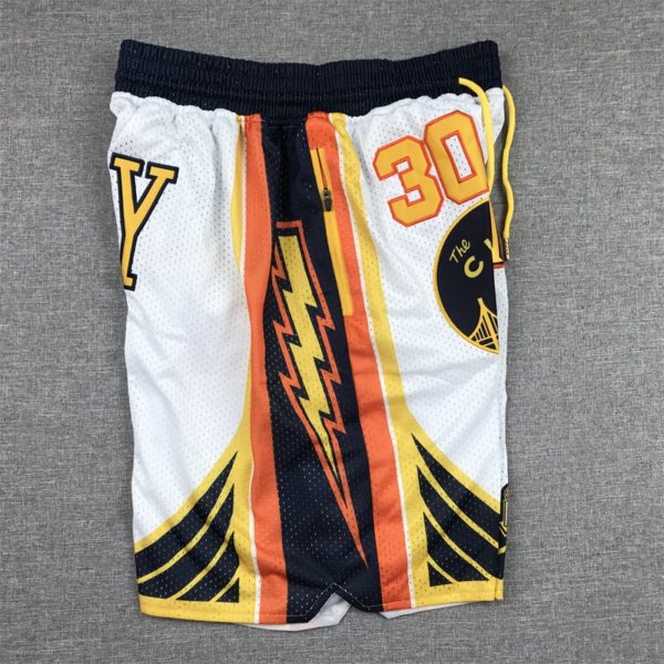 Golden State Warriors 30 Curry White Final Shorts